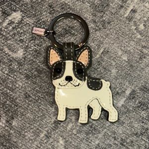 Coach French Bulldog key ring